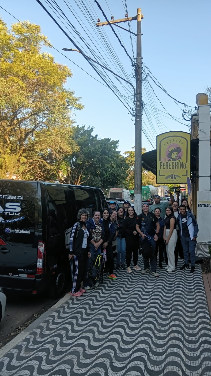 Grupo de peregrinos no Caminho da Fé com a JAS Tur